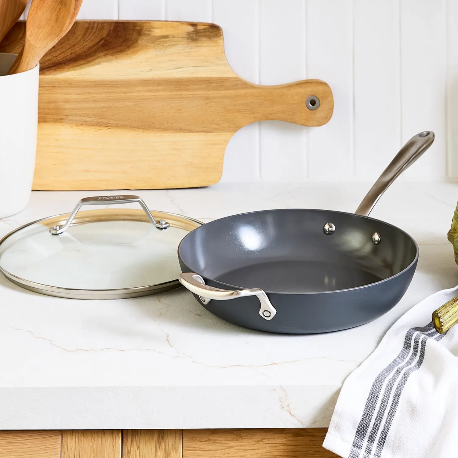 All-Clad HA1 Ceramic Nonstick Skillet with Lid