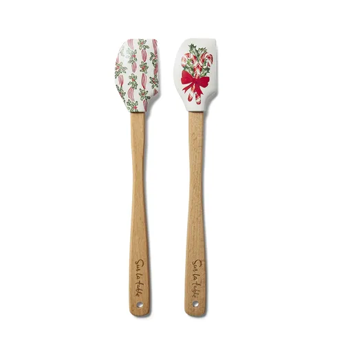 Sur La Table Mini Candy Cane Spatulas, Set of 2
