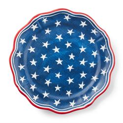 Sur La Table Star & Stripe Melamine Dinner Plates, Set of 4