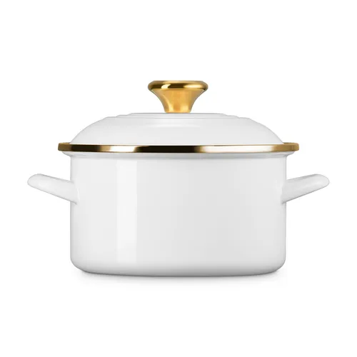 Le Creuset Petite Enameled Steel Stockpot, 3.8 qt.