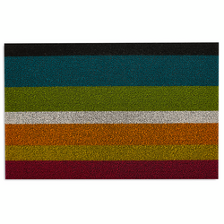 Chilewich Bold Stripe Shag Doormat, Bold Multi-Stripe