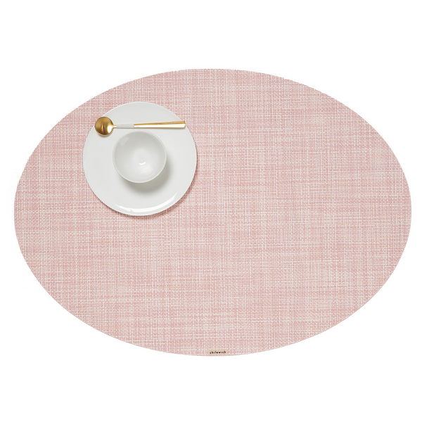 Chilewich Mini Basketweave Oval Placemat, 14&#34; x 19.25&#34;
