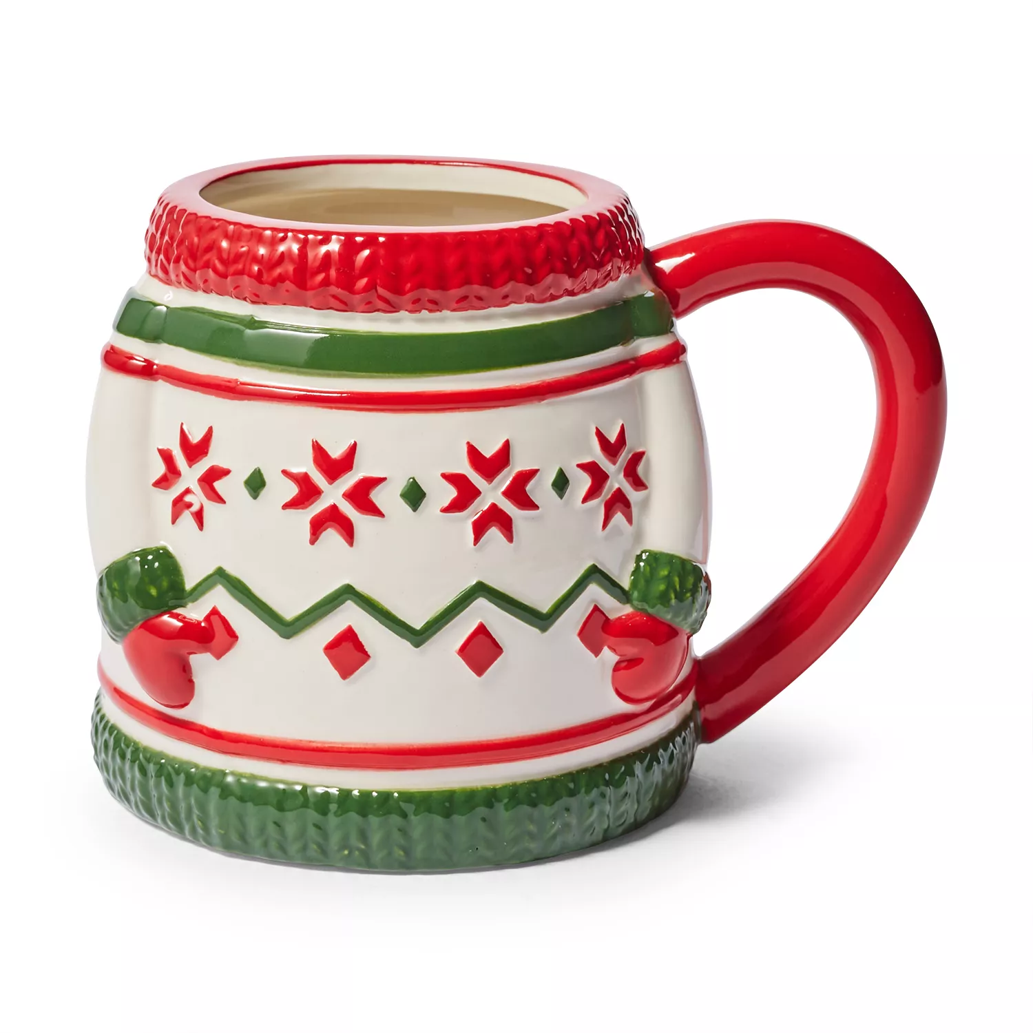 Reindeer Figural Ceramic Mug, 15 Oz.