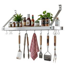 Enclume Gourmet Stainless Steel Bookshelf Wall Racks