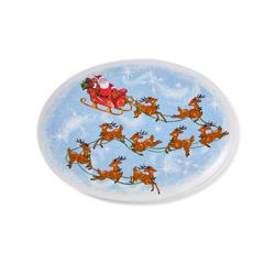 Sur La Table Jolly Santa Oval Platter