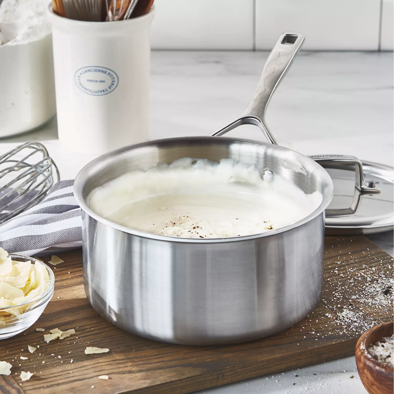 Demeyere Essential5 Stainless Steel Saucepan with Lid