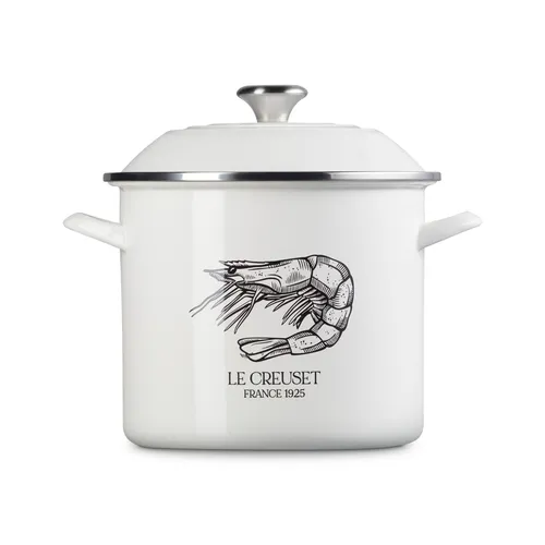 Le Creuset Enameled Steel Traditional Shrimp Stockpot, 10 qt.