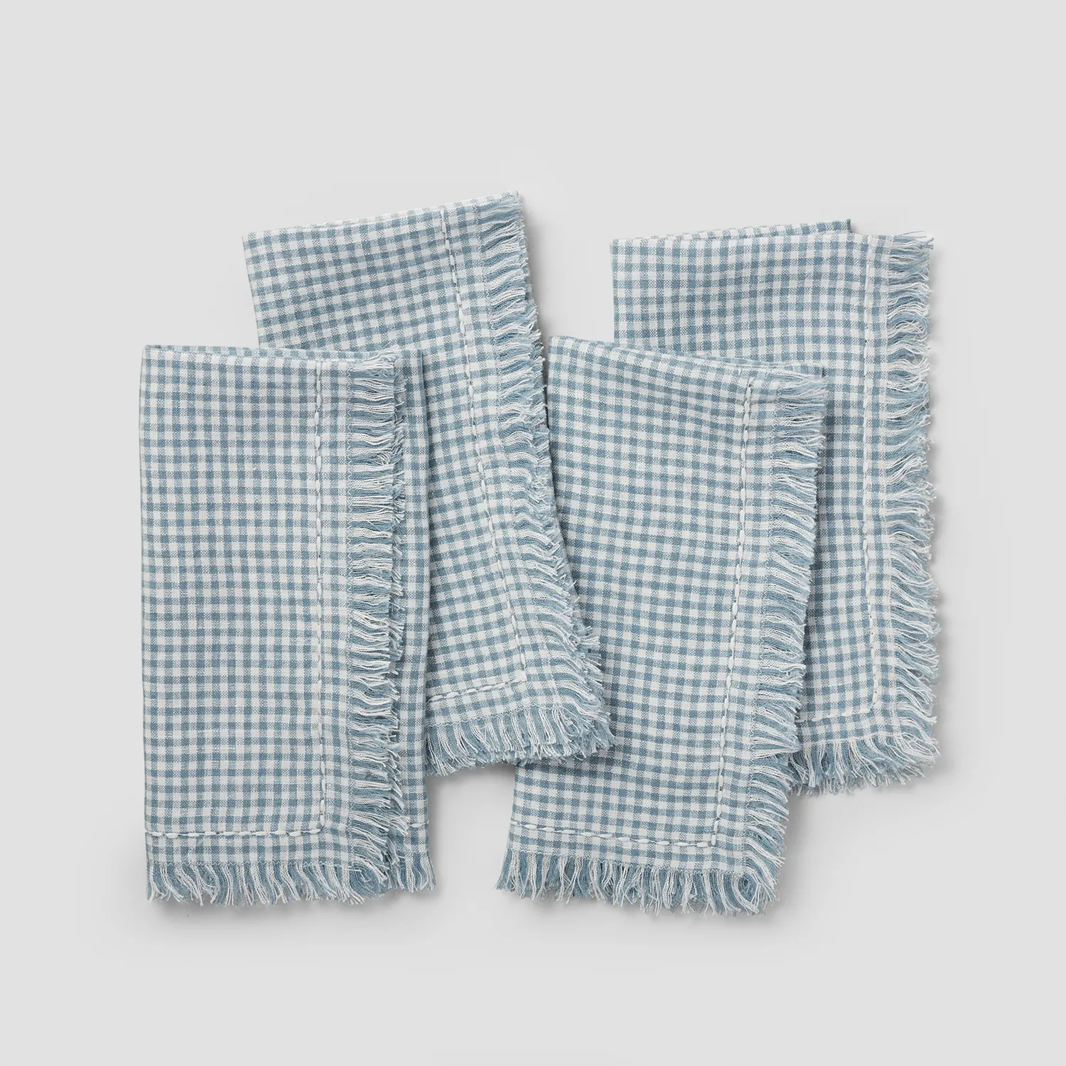 Sur La Table Gingham Linen Napkins, Set of 4