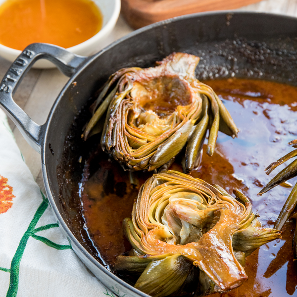 Roasted Artichokes with Korean Butter