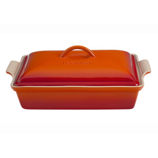 Le Creuset Heritage Stoneware Covered Baker, 4 qt.