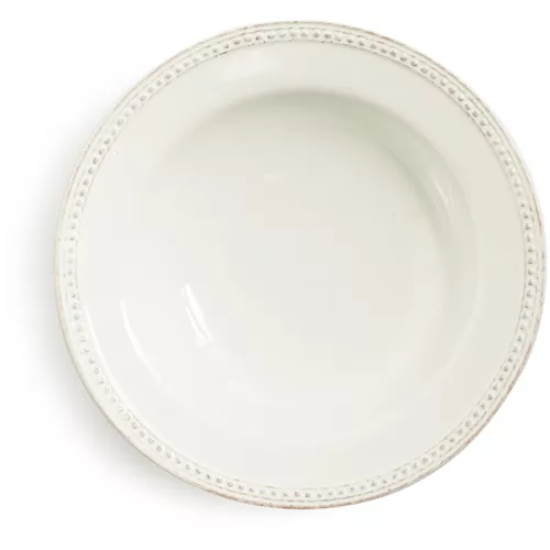 Sur La Table Pearl Stoneware Soup Plate