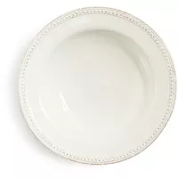 Pearl Stoneware Soup Plate