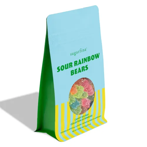Sugarfina Sour Rainbow Bears Candy Mix Bag Duo
