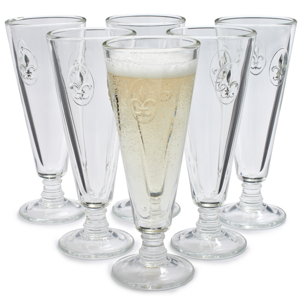La Roch&#232;re Fleur-De-Lys Champagne Flutes, Set of 6