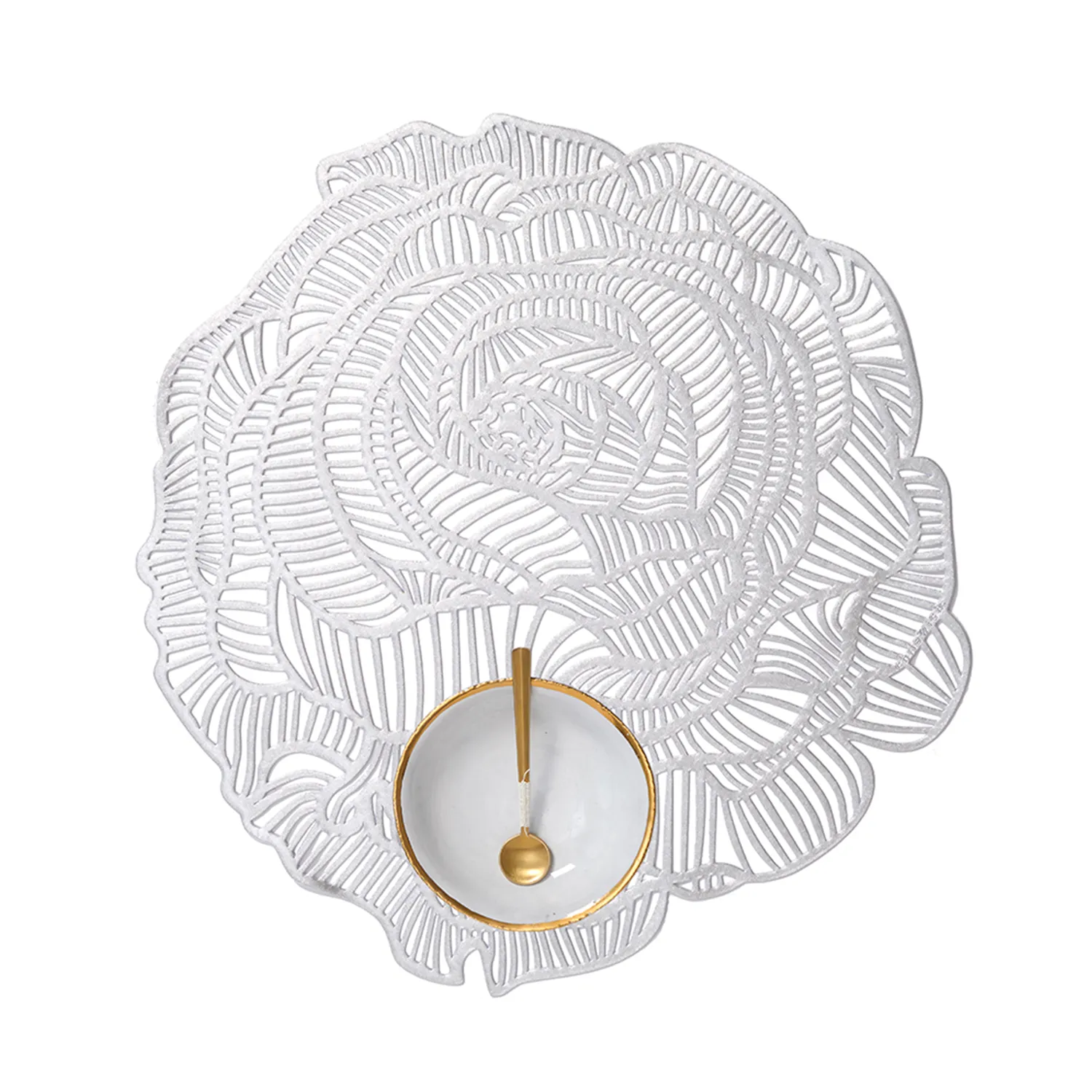 Chilewich Pressed Rose Placemat, 15"