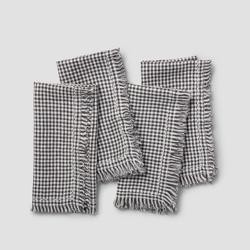 Sur La Table Gingham Linen Napkins, Set of 4