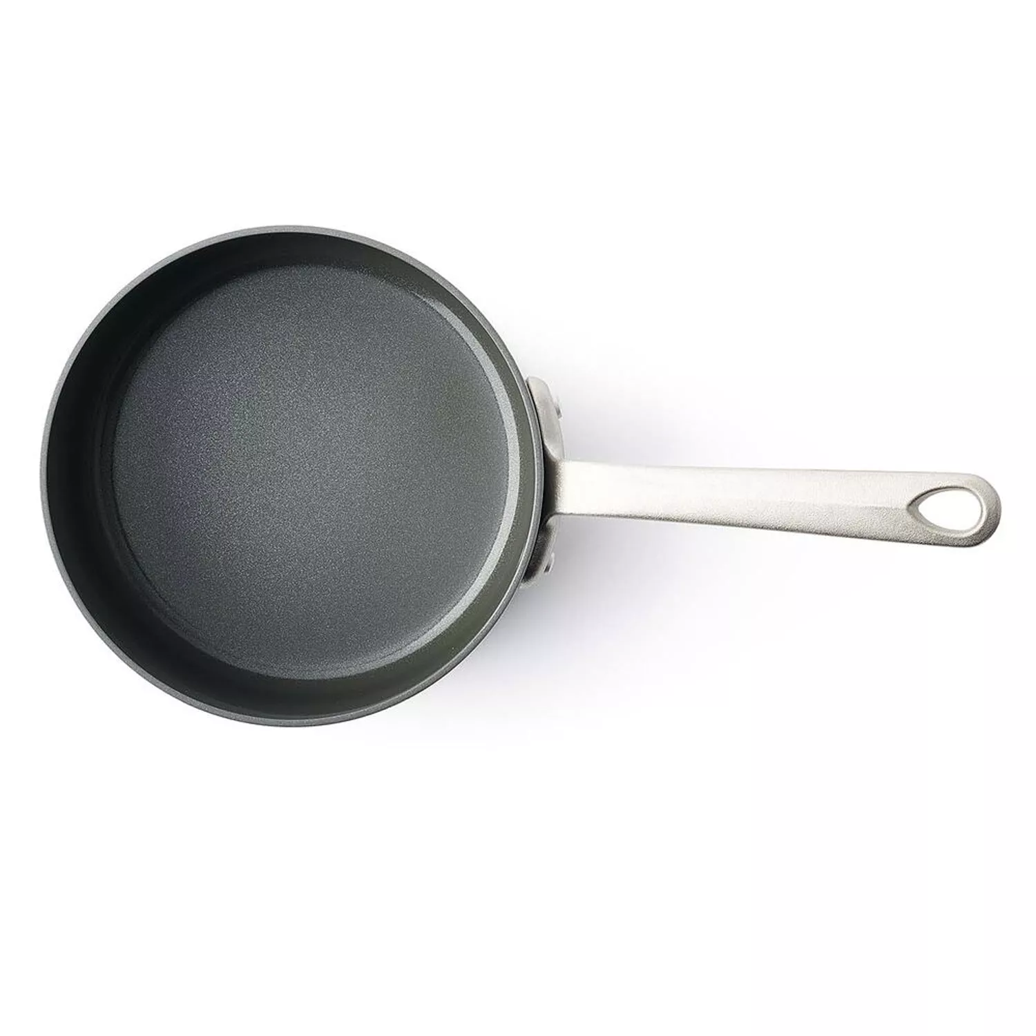 GreenPan Craft Steel Covered Saucepan, 3.3 qt, Silver