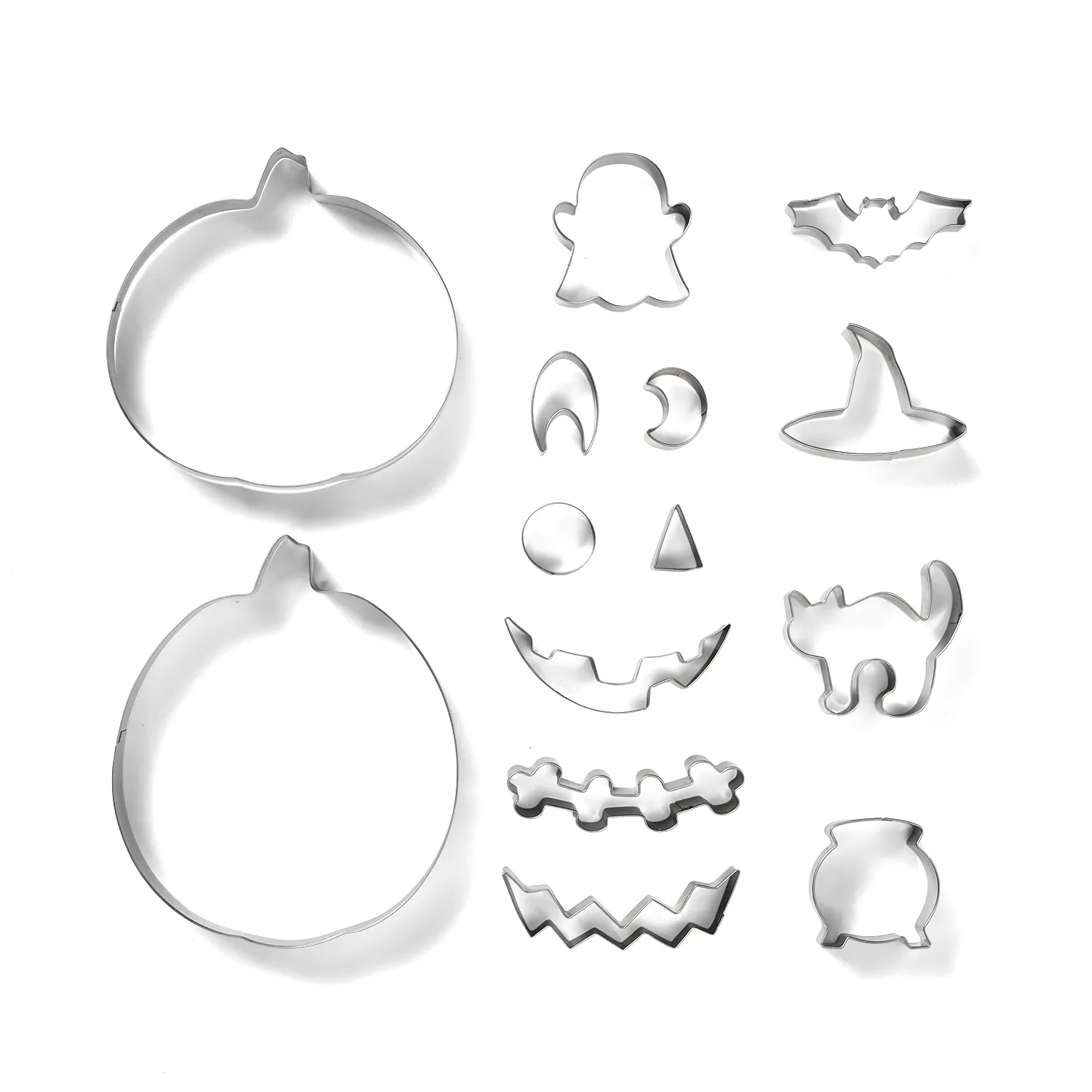 Jack-o'-Lantern Cookie Cutters, Set of 14