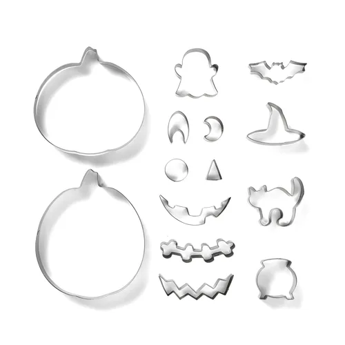 Jack-o'-Lantern Cookie Cutters, Set of 14