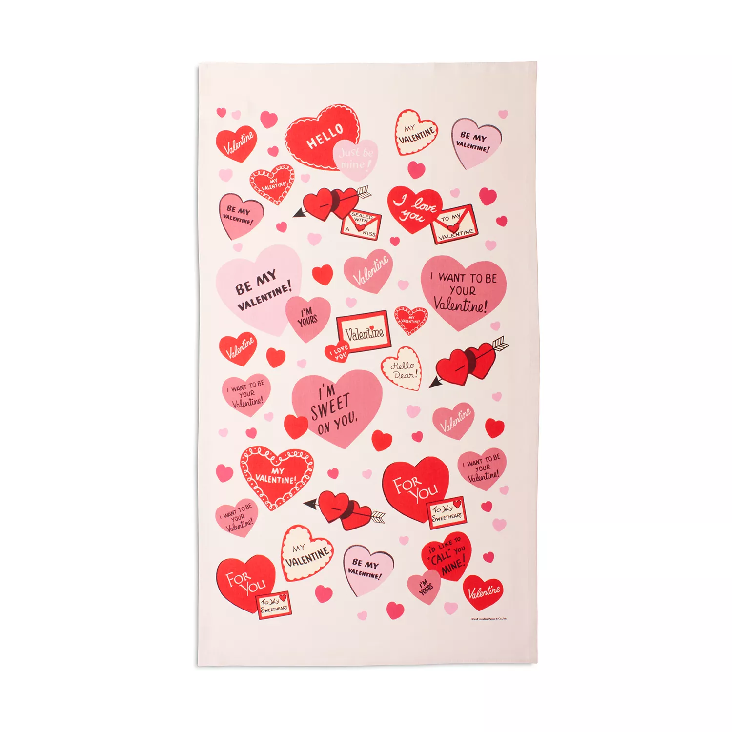 XOXO Valentine's Soft Tea Towel Valentine's Kitchen 