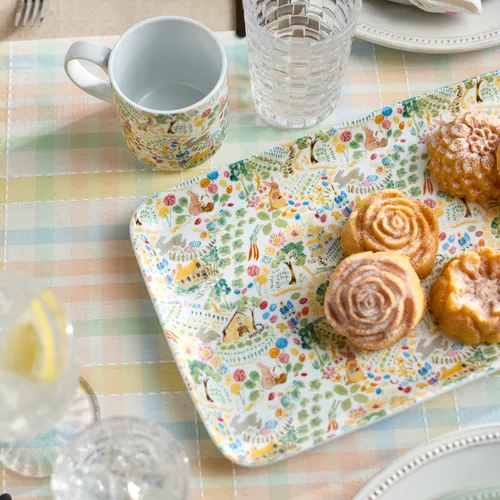 Sur La Table Easter Plaid Runner 16" x 108"