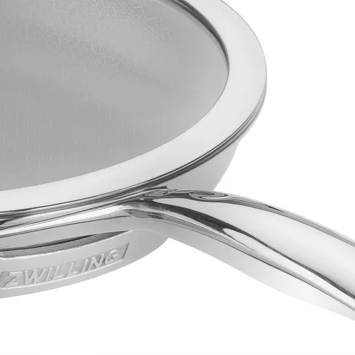 Zwilling Peak Stainless Steel Ceramic Dual Performance Nonstick Skillet with Lid