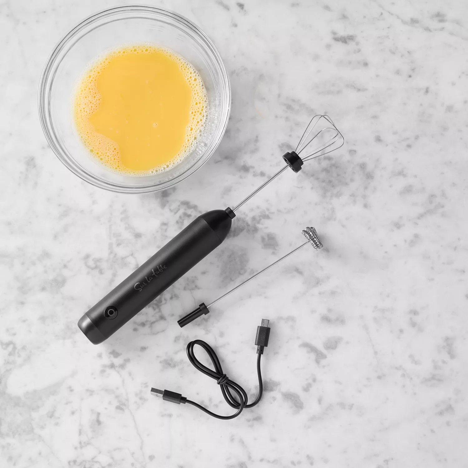 Sur La Table Rechargeable Milk Frother & Whisk