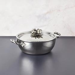 Ruffoni Opus Prima Hammered Stainless Steel Chef Pot, 4 qt.