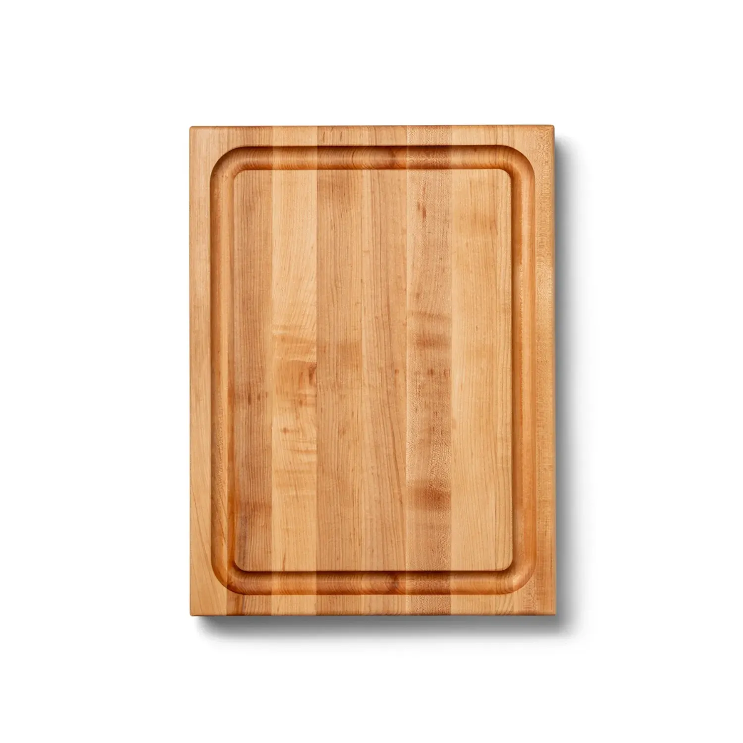 John Boos Maple Edge-Grain Cutting Board w/ Grips & Juice Groove, 2.25" Thick