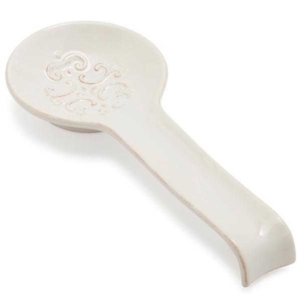 Sur La Table Pearl Stoneware Spoon Rest