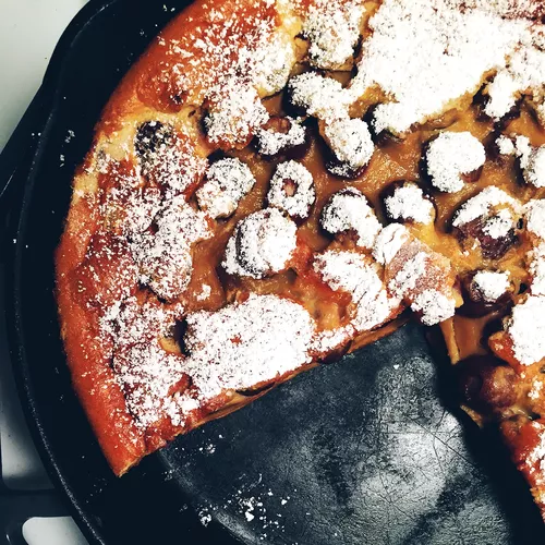 Dark Chocolate and Cherry Clafoutis