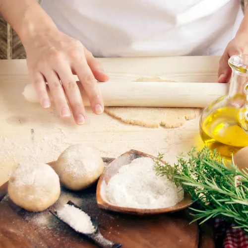 Pizza Bianco with Four Cheeses