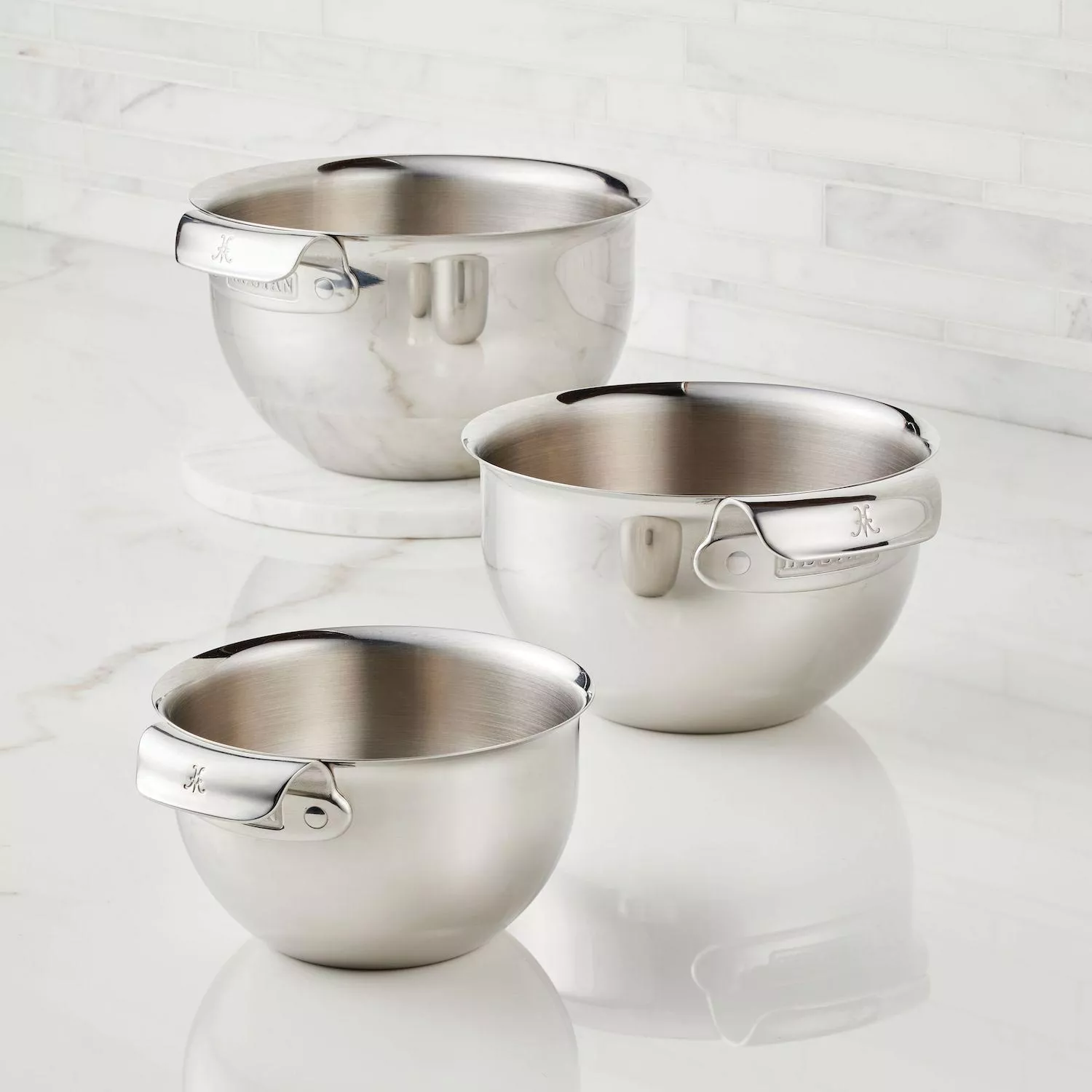 Cuisinart Set of 3 Stainless Steel Mixing Bowls with Lids 1 ct