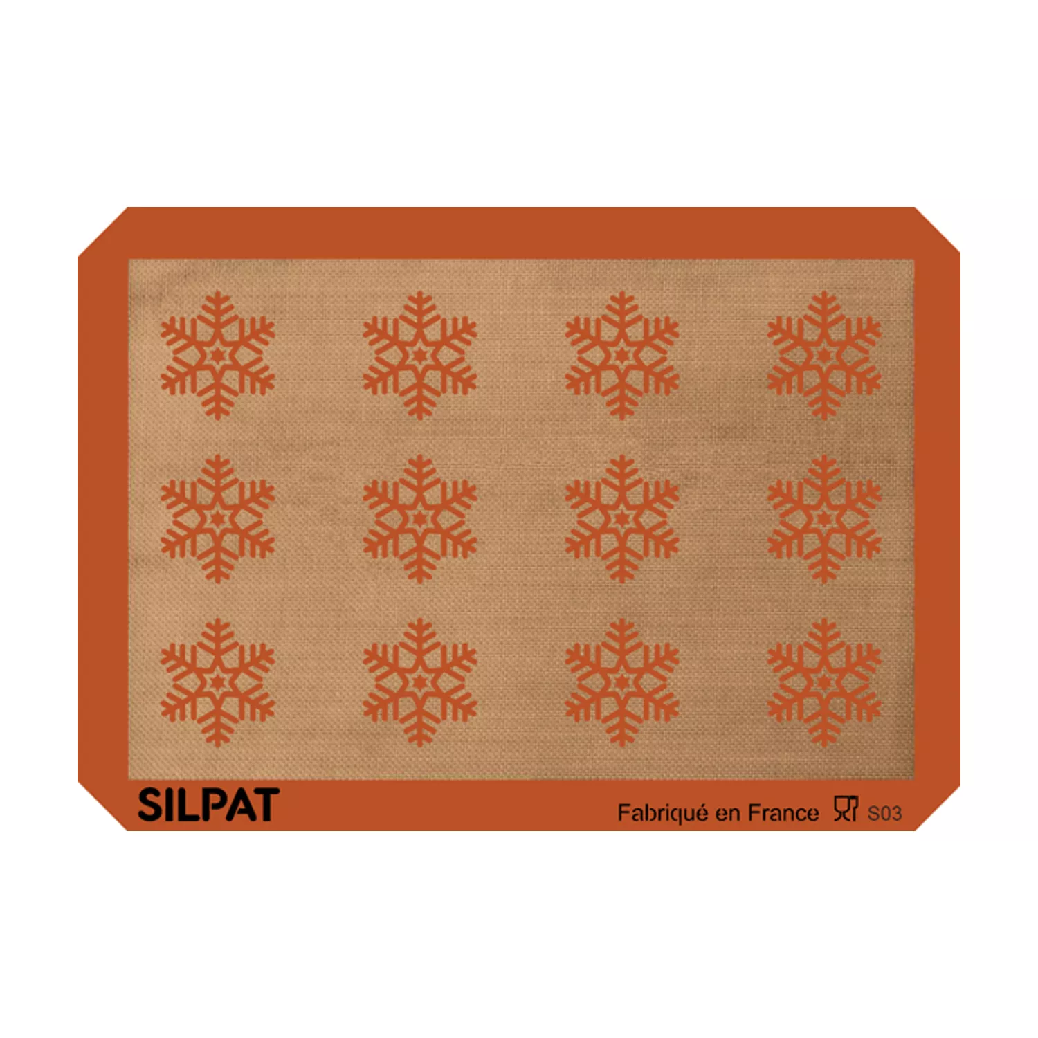 Silpat Snowflake Half Size Baking Mat - Limited Edition