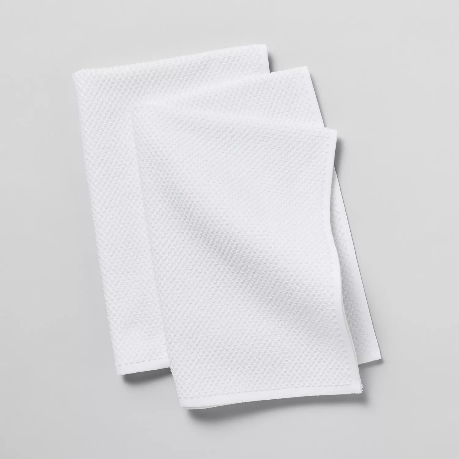 White cotton shop dish towels