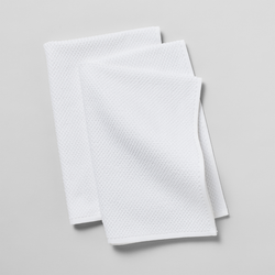 Organic Cotton Kitchen Towels, White Easy to launder and  bright white