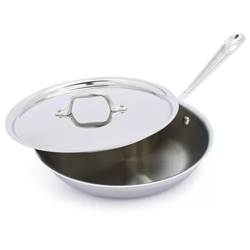 All-Clad D3 Stainless Steel Skillet with Lid