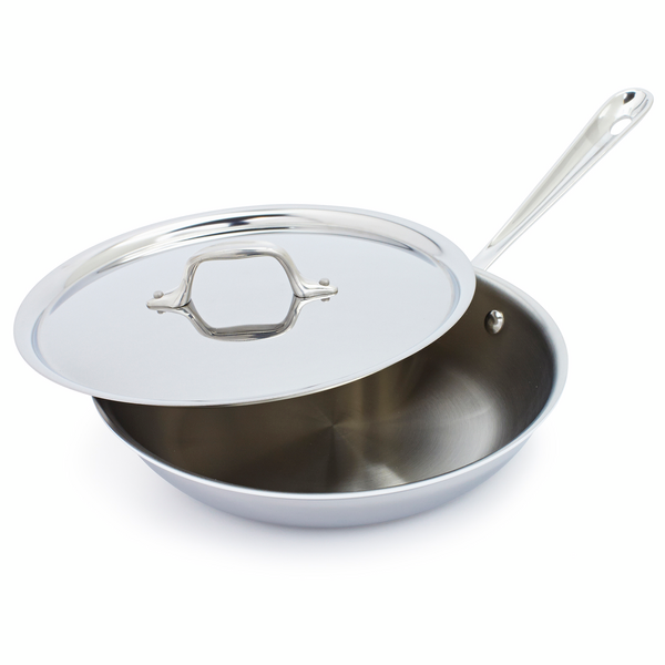 All-Clad D3 Stainless-Steel Skillet with Lid | Sur La Table