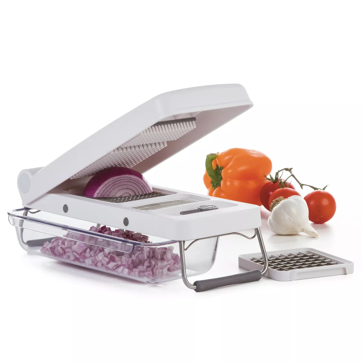 PL8 Professional Kitchen Food Vegetable “slap” Chopper in Gray - NICE