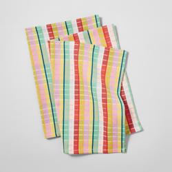 Sur La Table Tropical Plaid Towel, Set of 2