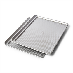 Sur La Table Platinum Pro Half Sheet Cookie Sheet Pan, Set of 2 perfect for convection oven