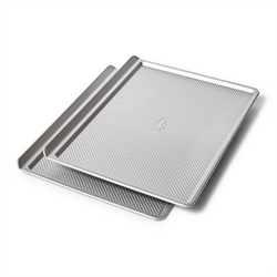 Sur La Table Platinum Pro Half Sheet Cookie Sheet Pan, Set of 2 Platinum pro cookie sheet