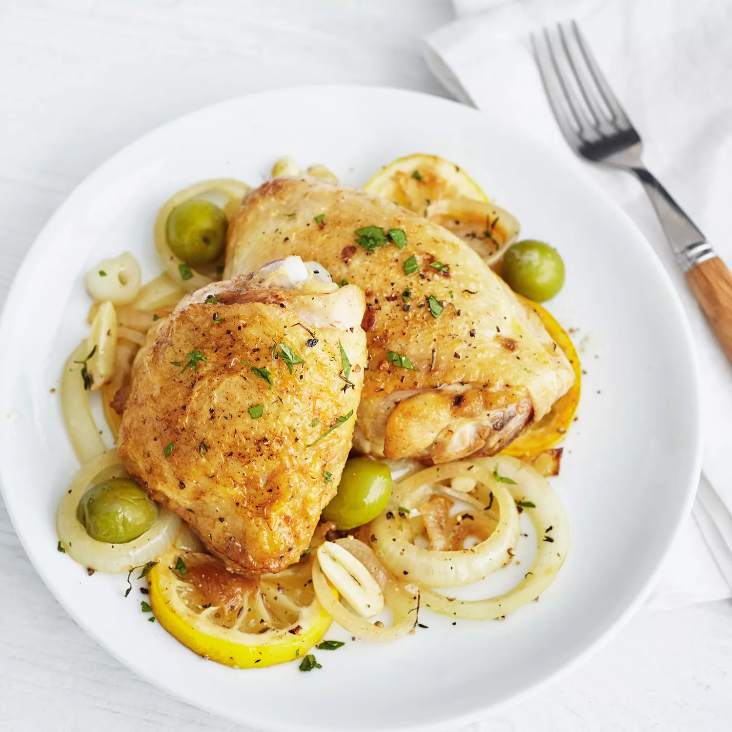 Instant Pot Lemon Chicken with Green Olives Recipe | Sur La Table