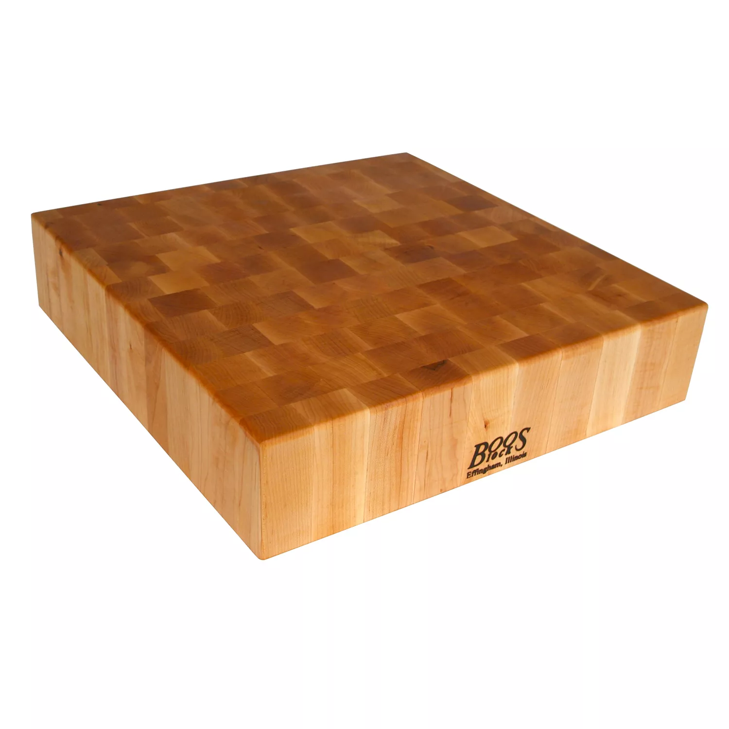 John Boos Maple End-Grain Chopping Block Square, 18" x 18" x 2.25" 