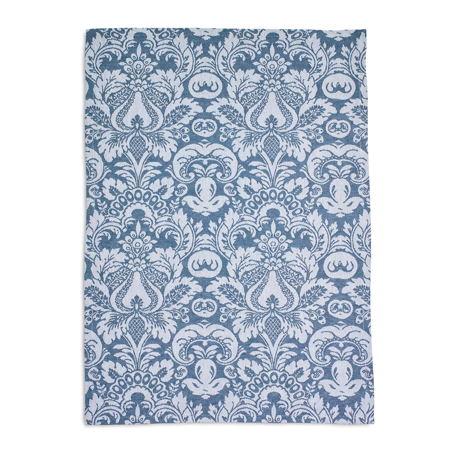Sur La Table Blue Damask Jacquard Kitchen Towel, 28&#34; x 20&#34;