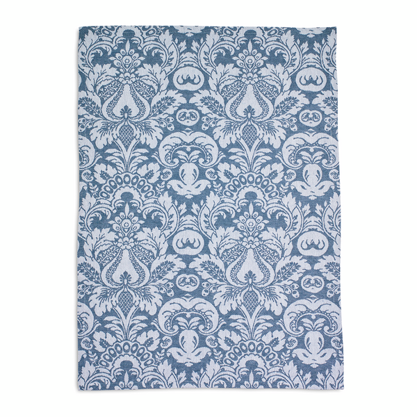 Blue Damask Jacquard Kitchen Towel, 28&#34; x 20&#34;