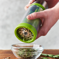 Microplane Stainless Steel Herb Mill with Herb Stripper