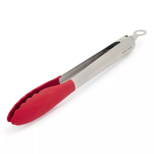 Sur La Table Silicone-Tipped Tongs, 12"