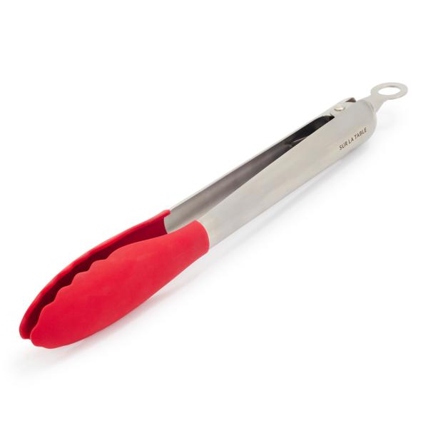 Sur La Table Silicone-Tipped Tongs, 12"