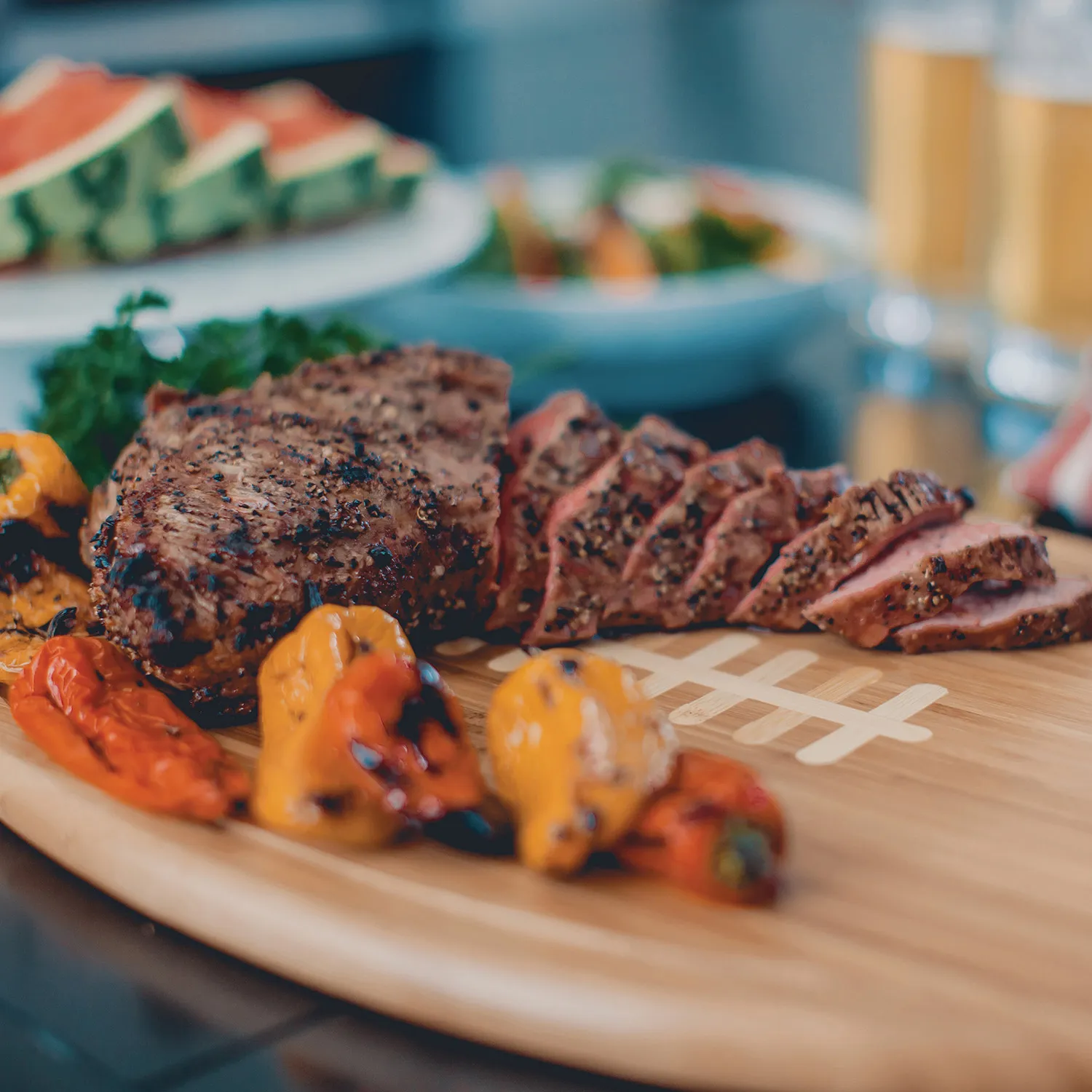 Picnic Time Football Cutting Board & Serving Tray 